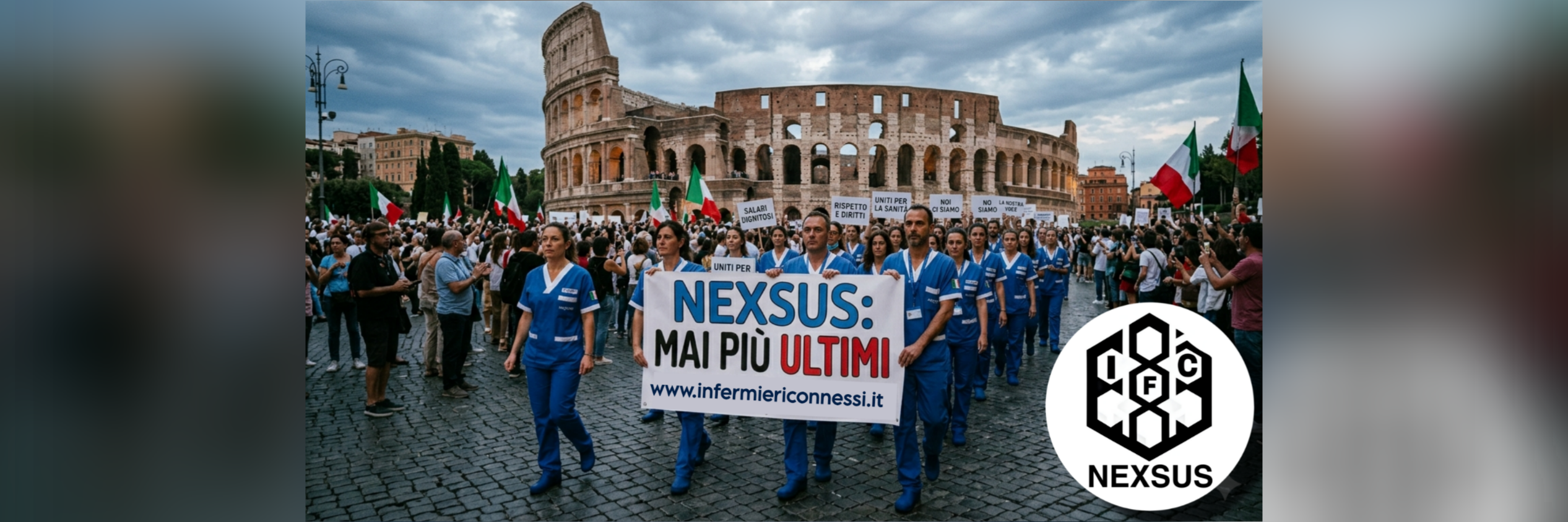 NEXSUS: mai più ultimi. Gli infermieri tornano in piazza NEXSUS: mai più ultimi. Gli infermieri tornano in piazza