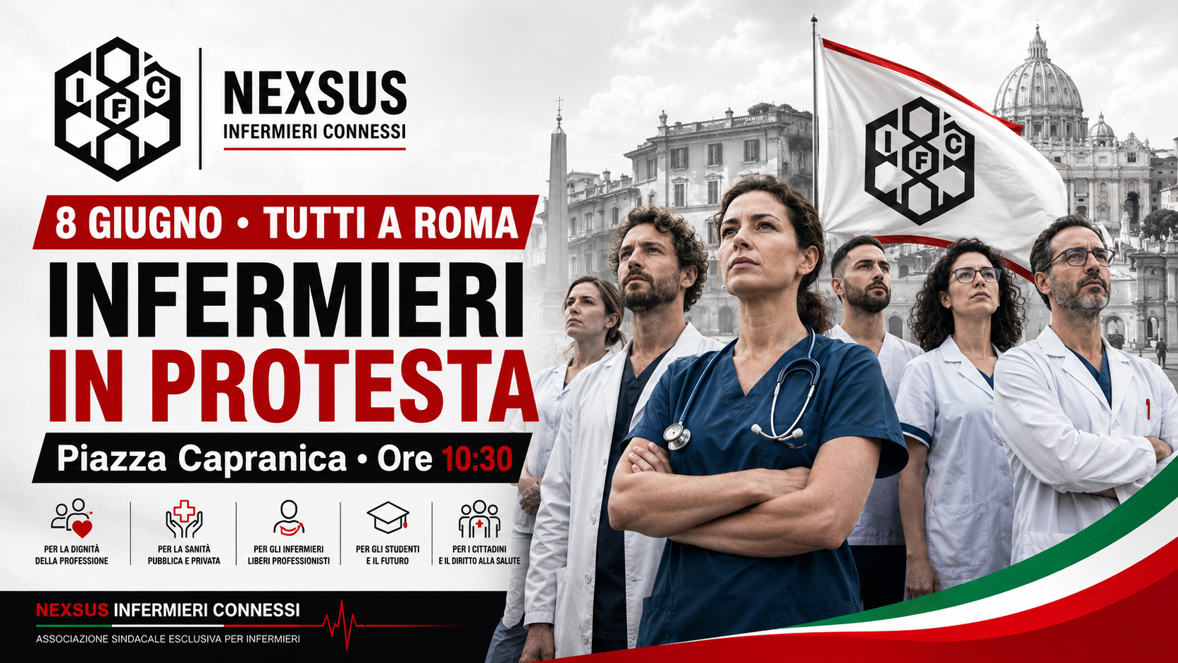 8 giugno, tutti a Roma: gli infermieri alzano la testa