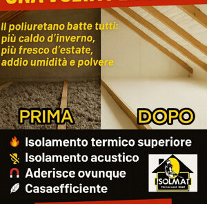 POLIURETANO A SPRUZZO CALPESTABILE E SUPERIORE AD ALTRI ISOLANTI TIPO CELLULOSA LANA DI ROCCIA EPS