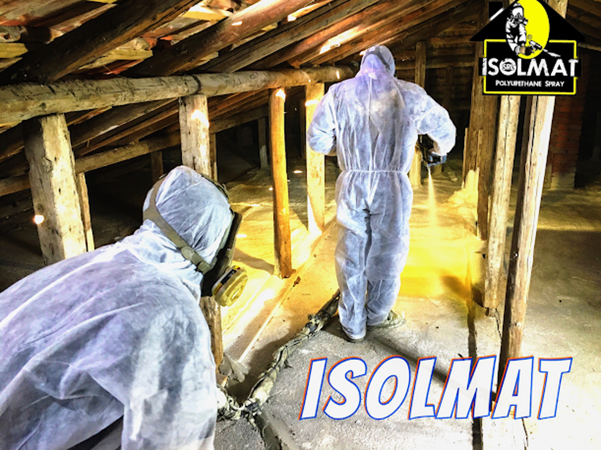 isolamento sottotetto calpestabile con poliuretano a spruzzo ISOLMAT miglior isolamento termico senza ponti termici