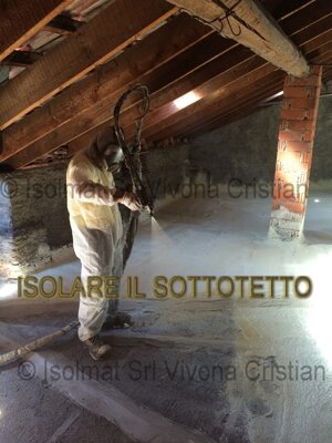 ISOLAMENTO TERMICO TETTO NOVARA SOLAIO SOTTOTETTO SOLETTA SCHIUMATURA MILANO VARTESE COMO GENOVA