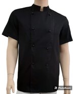 giacca-cuoco-manica-corta-lucca-nera-excelsior