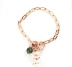 bracciale-catena-campanella-portafortuna-rosato