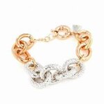 bracciale-catena-grossa-bicolore