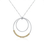 collana-pendente-cerchi-e-sfere-bicolore