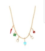 collana-pallini-e-charms-portafortuna-rosata