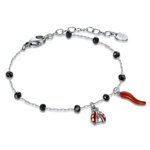 bracciale-coccinella-cornetto-e-cristalli-neri