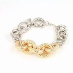bracciale-catena-grossa-bicolore