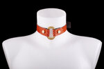 choker-arthemis-in-real-snake-col-arancio