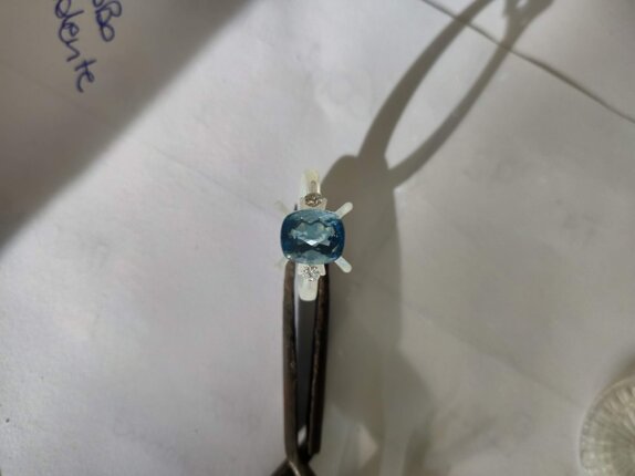 gioielleria fugazzi bocciarelli. realizzazione di un anello in oro bianco, diamanti e acquamarina.jpeg
