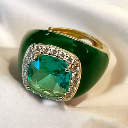 Gioielleria Fugazzi Bocciarelli. Anello in argento con smalto