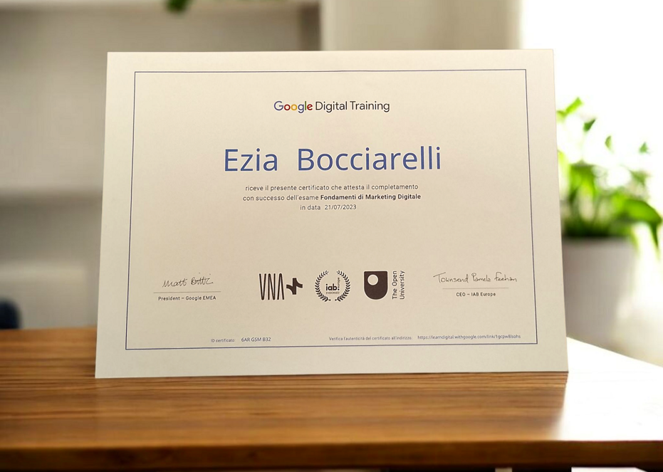 Google Digital Training - attestato