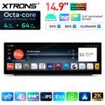 xtrons-qlb4290unl-autoradio-gps-bmw-e90-e91-e92-e93-android-13-carplay-auto-wifi-149-pollici