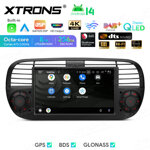 autoradio-gps-xtrons-iq7450flbp-fiat-500-android-14-wi-fi-carplay-snapdragon-8gb