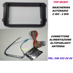 5459-0795seat-skoda-volkswagen-mascherina-autoradio-2iso-2din-connettore-ad-antenna