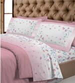 completo-letto-flanella-pea-flower-supereuropa-beige-lilla-rosa-azzurro