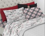 love-love-completo-letto-100-cotone-beige-rosso-rosa