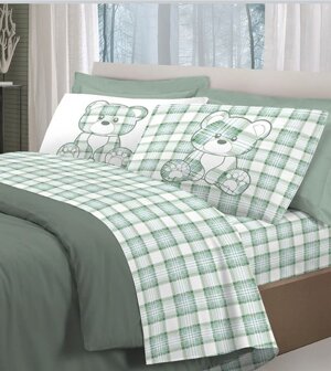 completo-letto-orsetti-tartan-primavera-azzurro-verde-rosa-beige