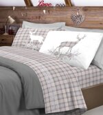 completo-letto-flanella-cervo-tartan-pensieri-delicati