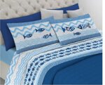 completo-letto-lenzuola-pesciolini-beige-rosso-blu