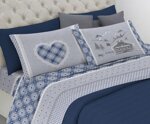 completo-letto-flanella-chalet-rosso-beige-blu