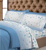 completo-letto-flanella-pea-flower-supereuropa-beige-lilla-rosa-azzurro