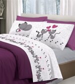 completo-letto-lenzuola-gattini-beige-grigio-rosa