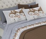 completo-letto-lenzuola-snowman-blu