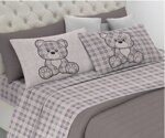 completo-letto-flanella-tartan-orsetto-pensieri-delicati