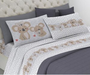 completo-letto-koala-grigio-beige-rosa
