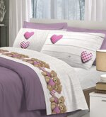 completo-letto-lenzuola-orsetti-blu-rosso-beige-rosa