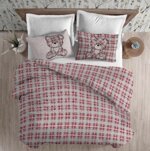 copripiumino-in-flanella-orsetto-tartan-rosso-beige-azzurro