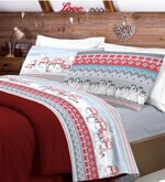 completo-letto-lenzuola-inverno-polare-blu-rosso-beige