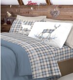 completo-letto-flanella-cervo-tartan-pensieri-delicati