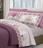 completo-letto-lenzuola-peluche-rosa-beige-grigiorosso