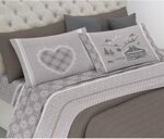 completo-letto-flanella-chalet-rosso-beige-blu