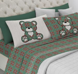 completo-letto-tartan-orsetti-verde-rosso-beige-grigio