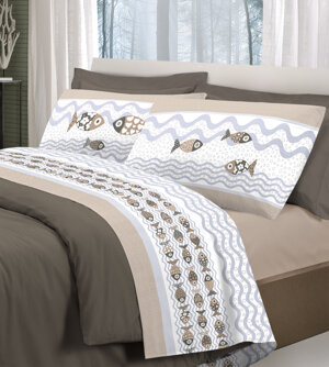 completo-letto-lenzuola-pesciolini-beige-rosso-blu