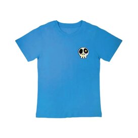 T-shirt kid con teschietto T-Shirt in cotone per i più piccoli. Stampa frontale e logo sul retro.