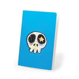Quadernino Elena Mirandola x Spritz Quaderno A5 con fogli bianchi e teschio stampato in copertina