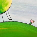 albero-altalena-e-fiore