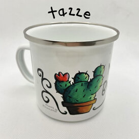 Tazze Tazze in metallo o ceramica stampate con varie illustrazioni