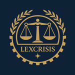 logo lexcrisis su sfondo blu navy logo lexcrisis su sfondo blu navy