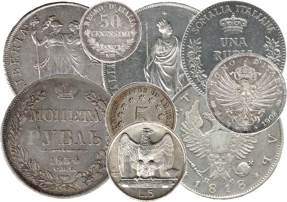 MONETE ARGENTO ANTICHE e MODERNE MONETE ARGENTO ANTICHE e MODERNE