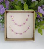 set-collana-e-bracciale-fiori-rosa