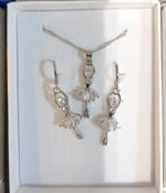 set-di-orecchini-e-collana-ballerina