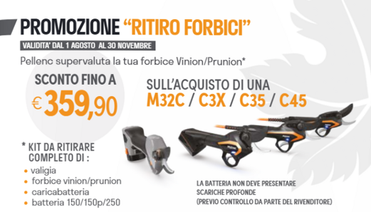 ritiro forbici