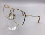 metzler-germany-7175-occhiale-vintage-brillen-lunettes-frame-gold-laminated