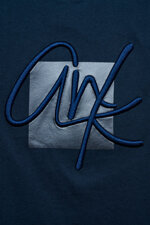 maglietta-con-manica-a-sbuffo-blu-marino-logata