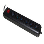 presa-multipla-link-6-schuko-con-interruttore-cavo-15mt-nera